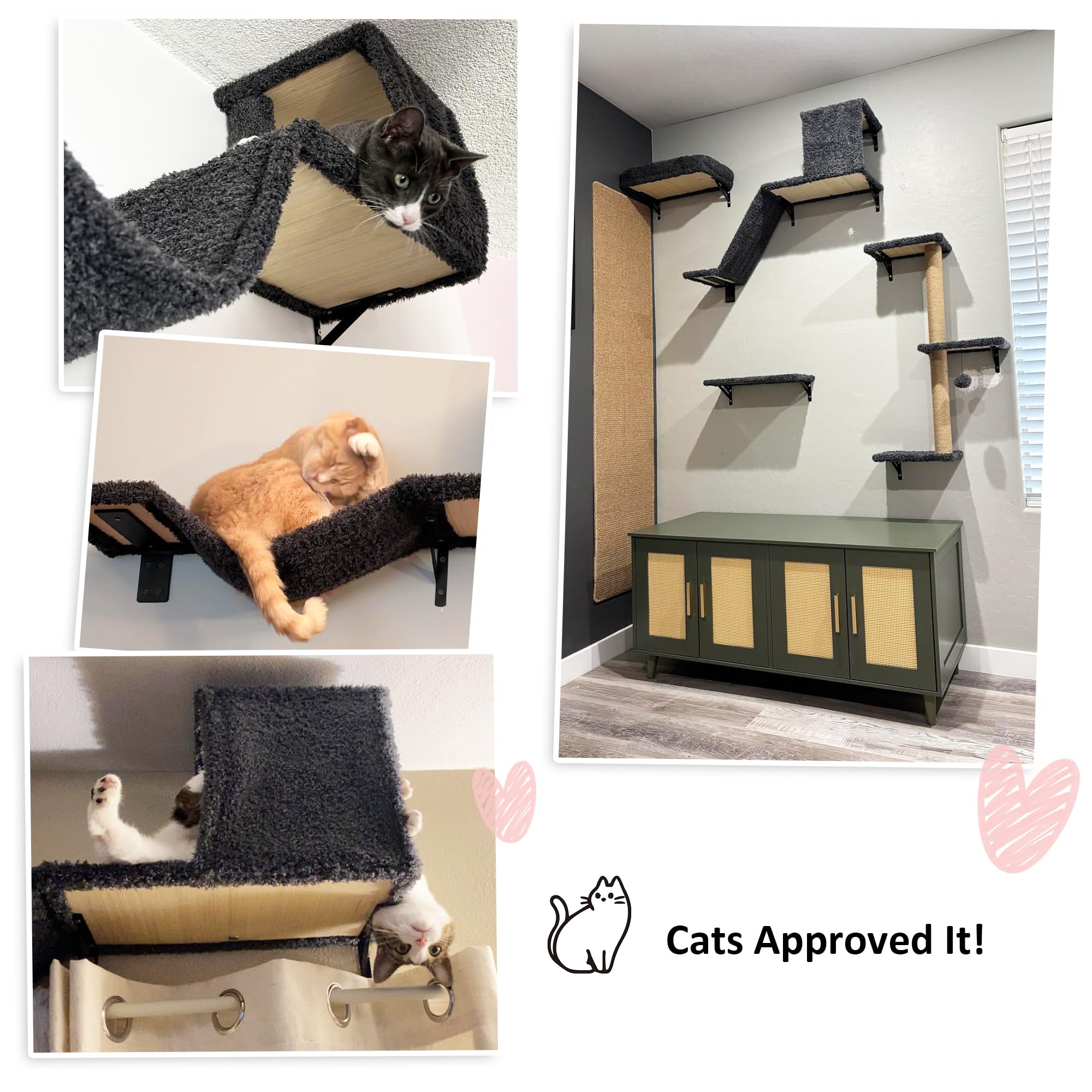 Decoración para hogar con gatos FUKUMUARU: estilo moderno y funcionalidad.