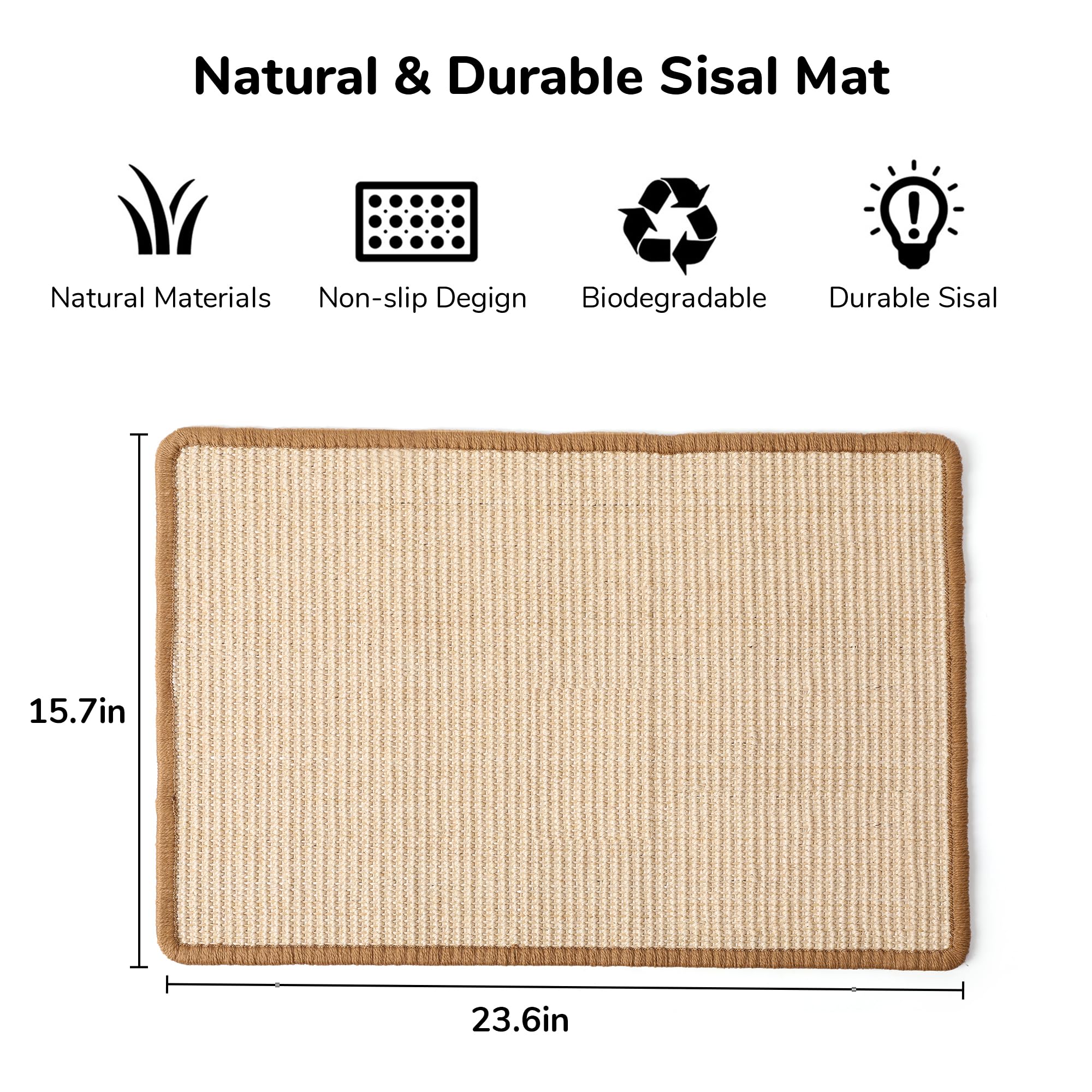 FUKUMARU detalle-textura-sisal natural del rascador para gatos.