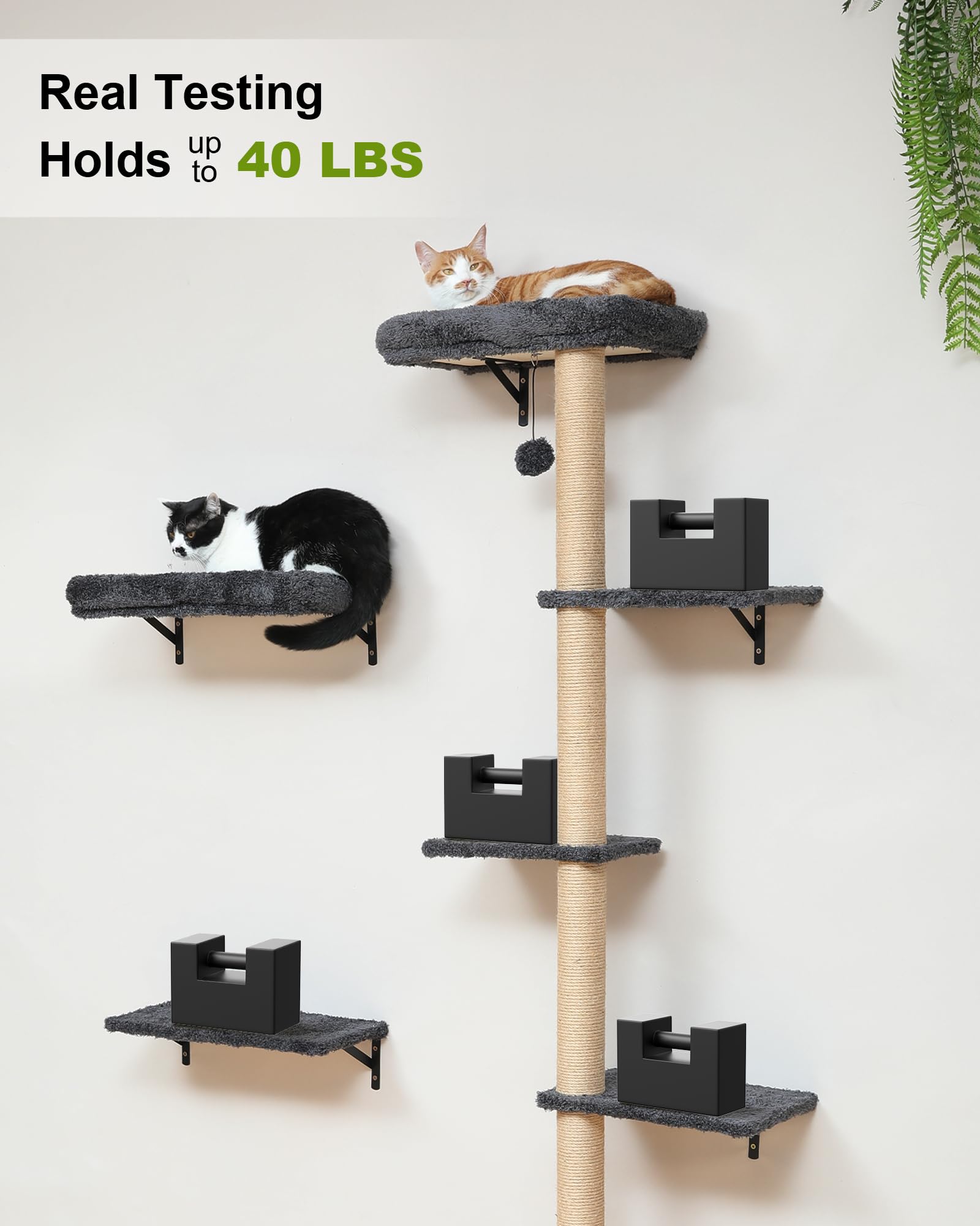 Diseño vertical FUKUMARU para interiores, decoración funcional para gatos.