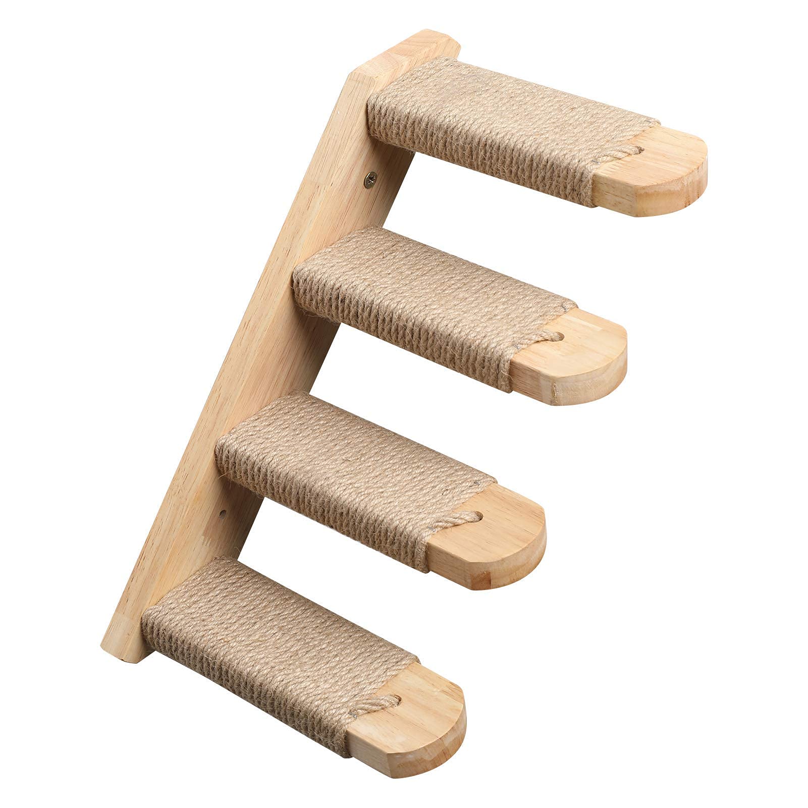 FUKUMARU estante para gatos con cuatro peldaños, ideal para escalada diaria.
