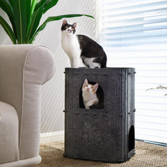 FUKUMARU estructura duradera para gatos, diseño estable y seguro.