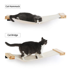 FUKUMARU gato estructura de madera rubberwood para durabilidad y estilo natural