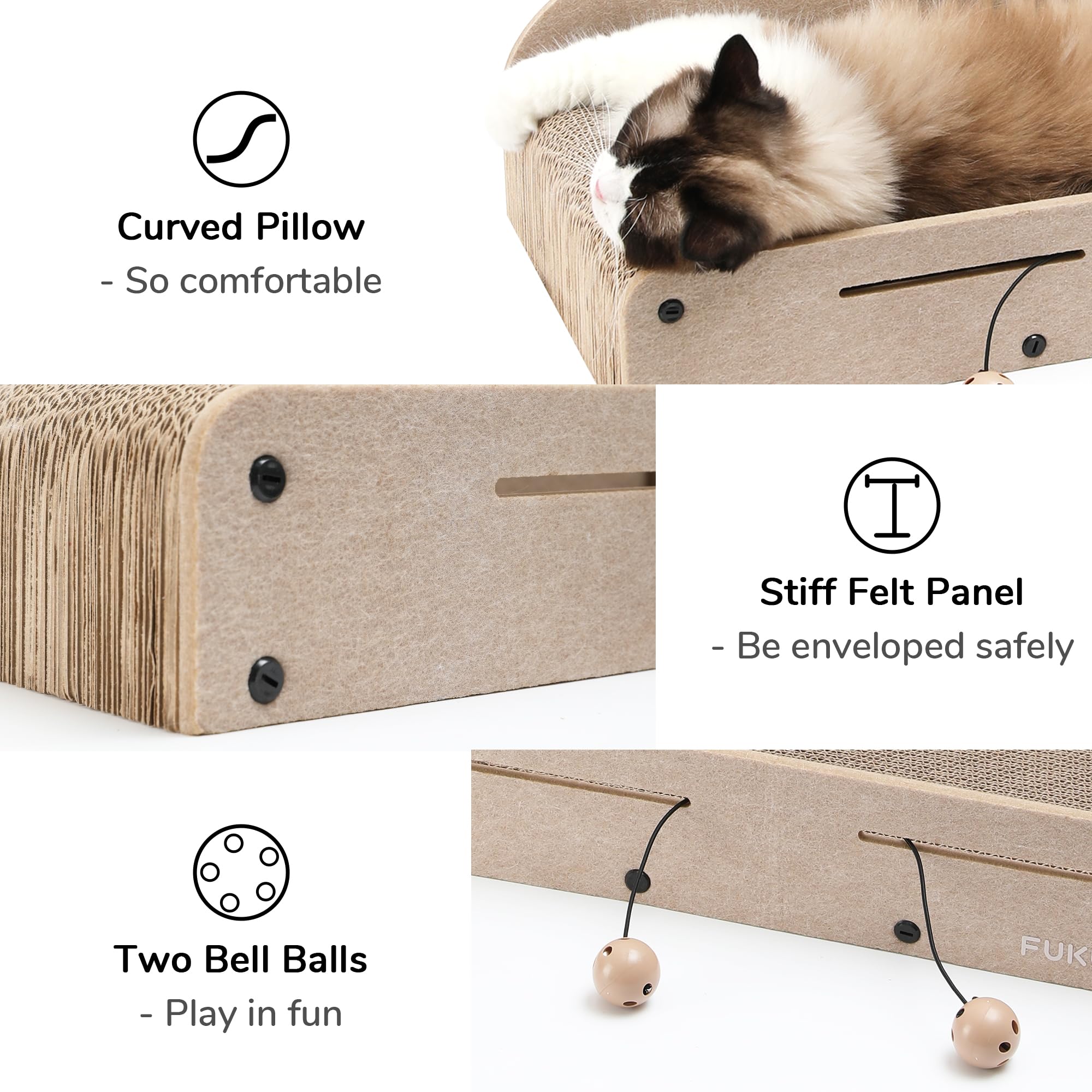 Protege muebles al ofrecer una alternativa de rascar para el gato