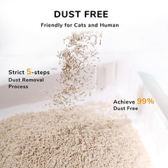 Control de olor natural con FUKUMARU tofu litter, hogar más fresco.
