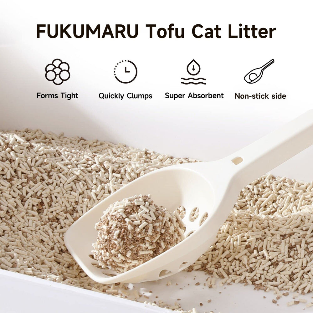 FUKUMARU Tofu Cat Litter formación rápida de grumos para retirar fácilmente.