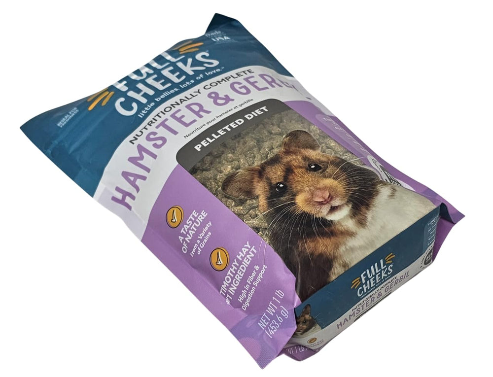 Full Cheeks heno Timothy como primer ingrediente para una dieta balanceada.