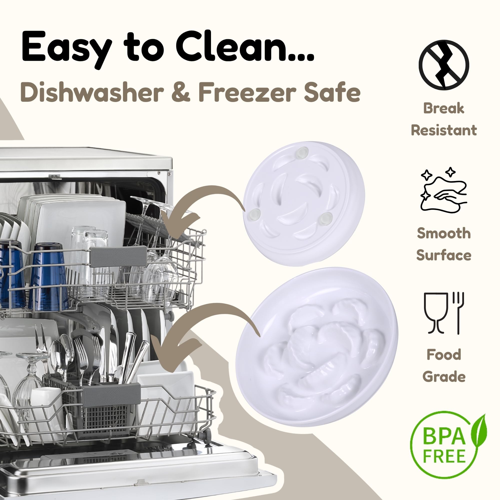 FullCharm capacidad de 7 oz para comida seca o húmeda