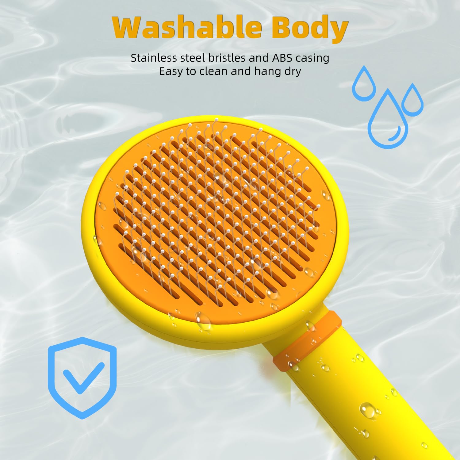 Cepillo para gatos Funbuddy diseño seguro y cómodo para el cepillado.