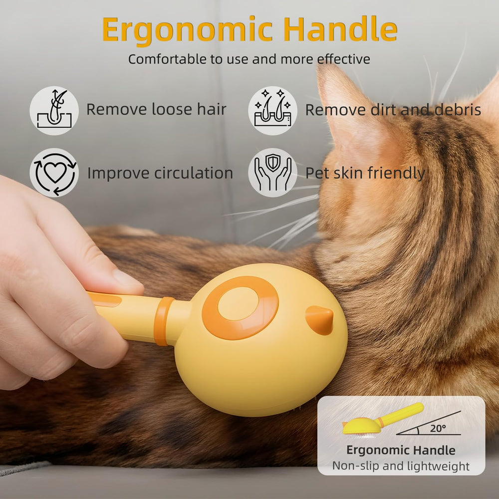 Cepillo para gatos Funbuddy con materiales seguros aptos para mascotas.