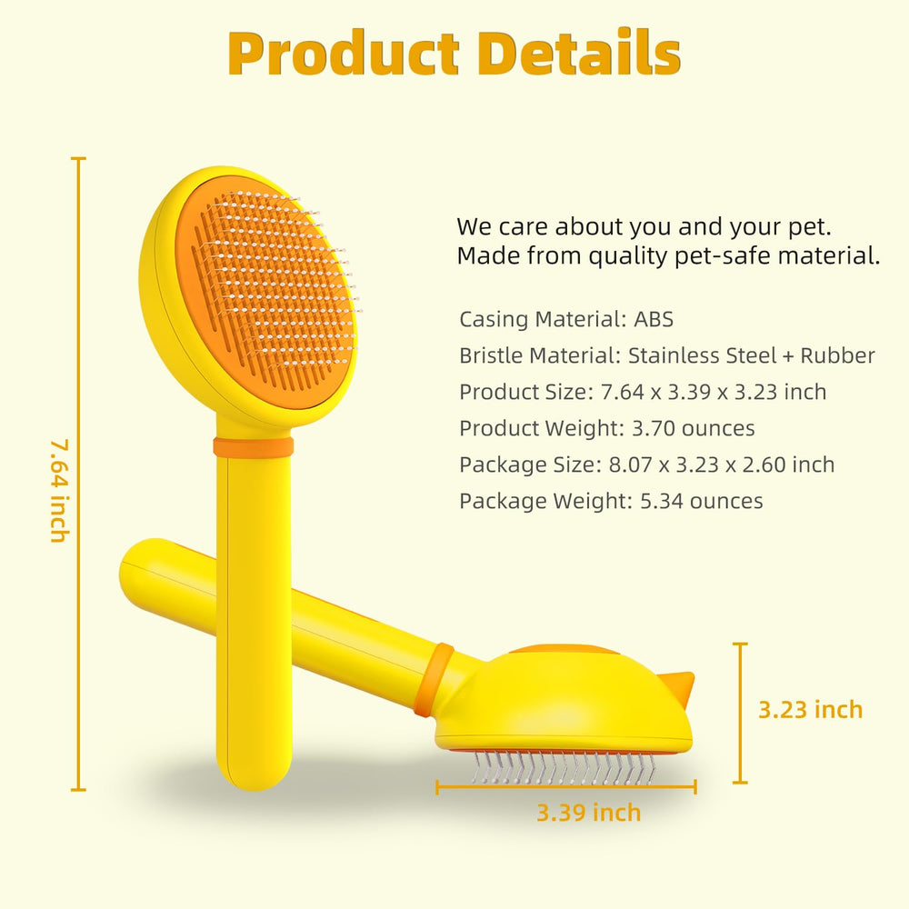 Cepillo Funbuddy ideal para uso diario en gatos de pelo corto y largo.
