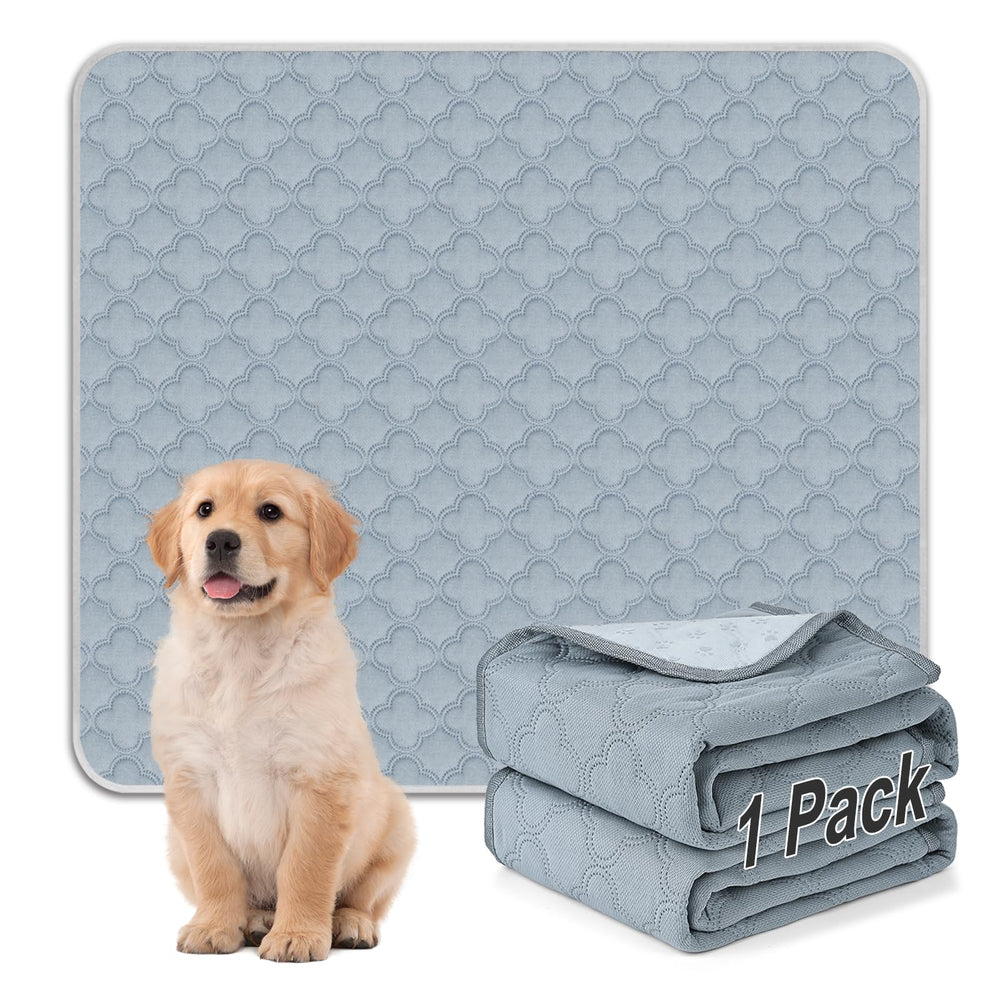 FunFurry pad lavable para perros en gris claro, ideal para entrenamiento diario y limpieza fácil.