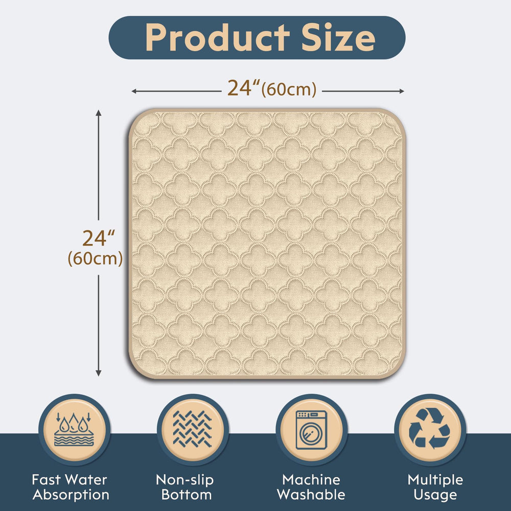 FunFurry almohadilla para perro crema alta absorcion lavable 24x24