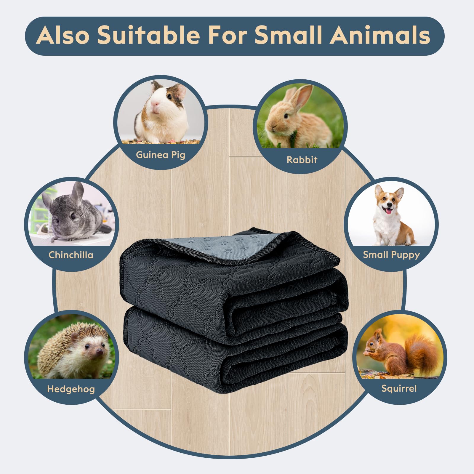 FunFurry: paquete de 4 almohadillas, solución práctica para limpieza y cuidado.
