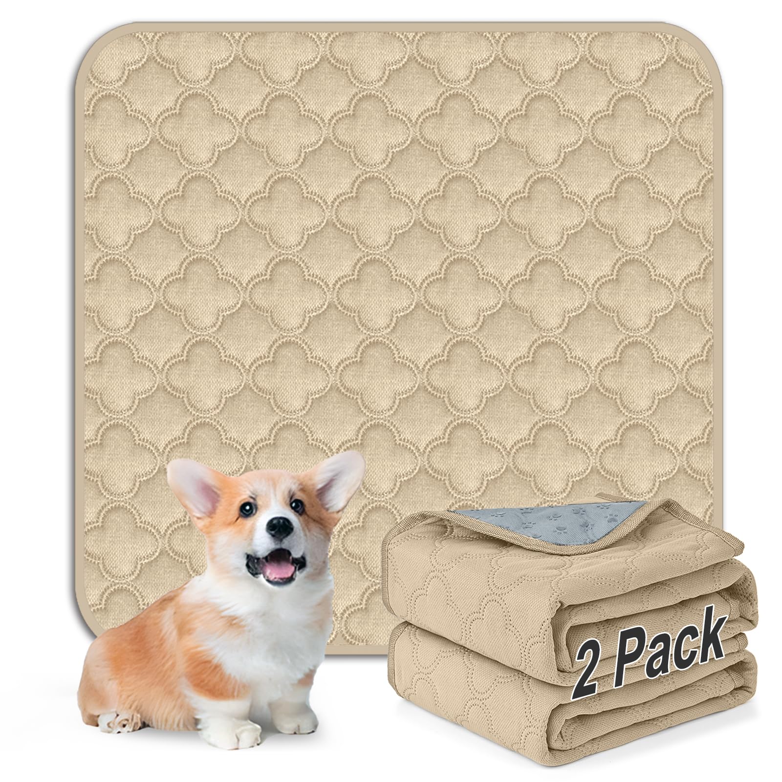 FunFurry pee pad para perro crema 24x24 antideslizante y lavable