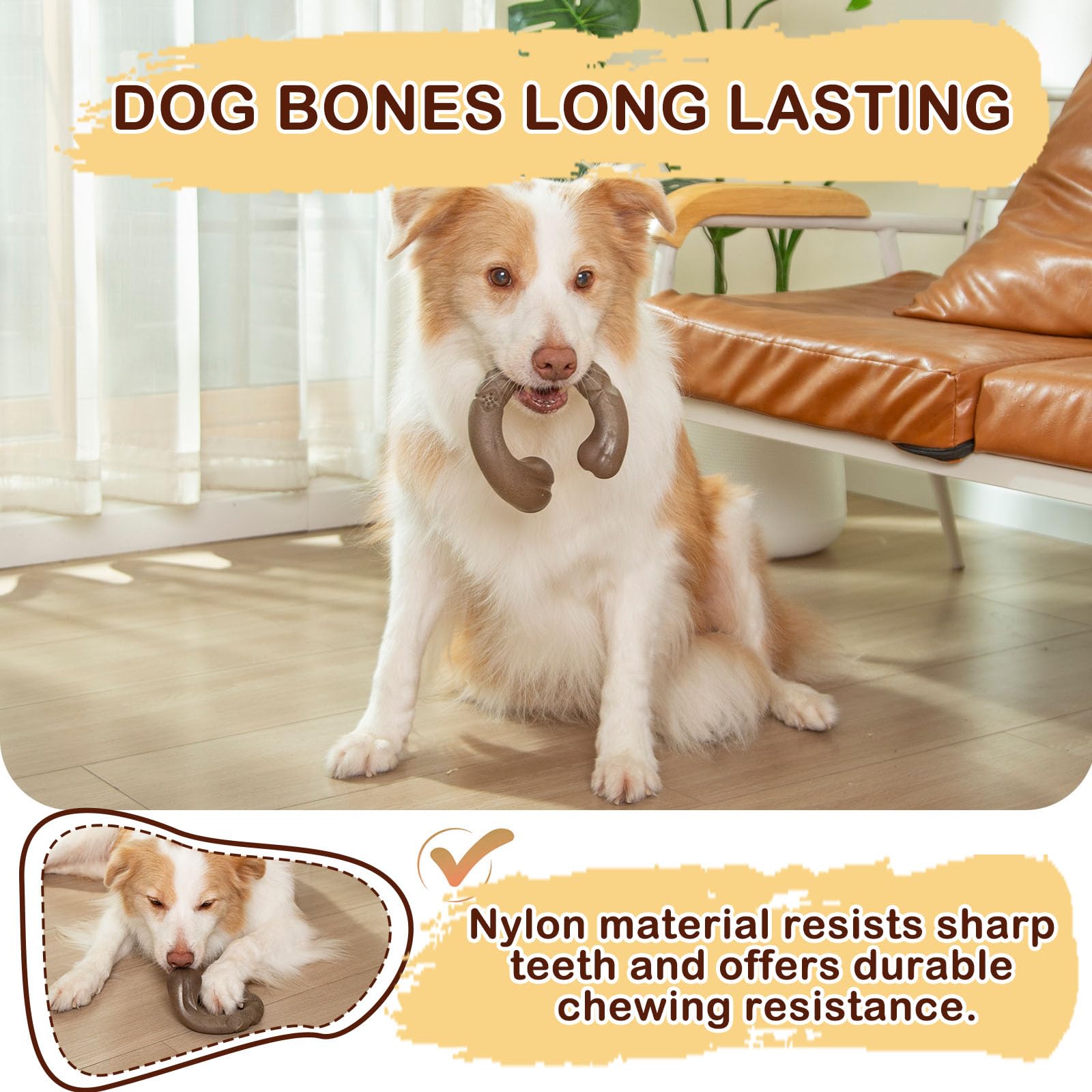 Funnbite tamaño ideal para perros medianos y grandes para masticación cómoda.