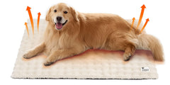 FUNNY FUZZY Cama autocalentada para perros, calor suave sin enchufes.