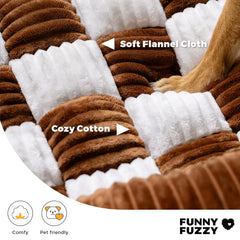 FUNNY FUZZY cojines laterales para cama de perro mejoran la postura.