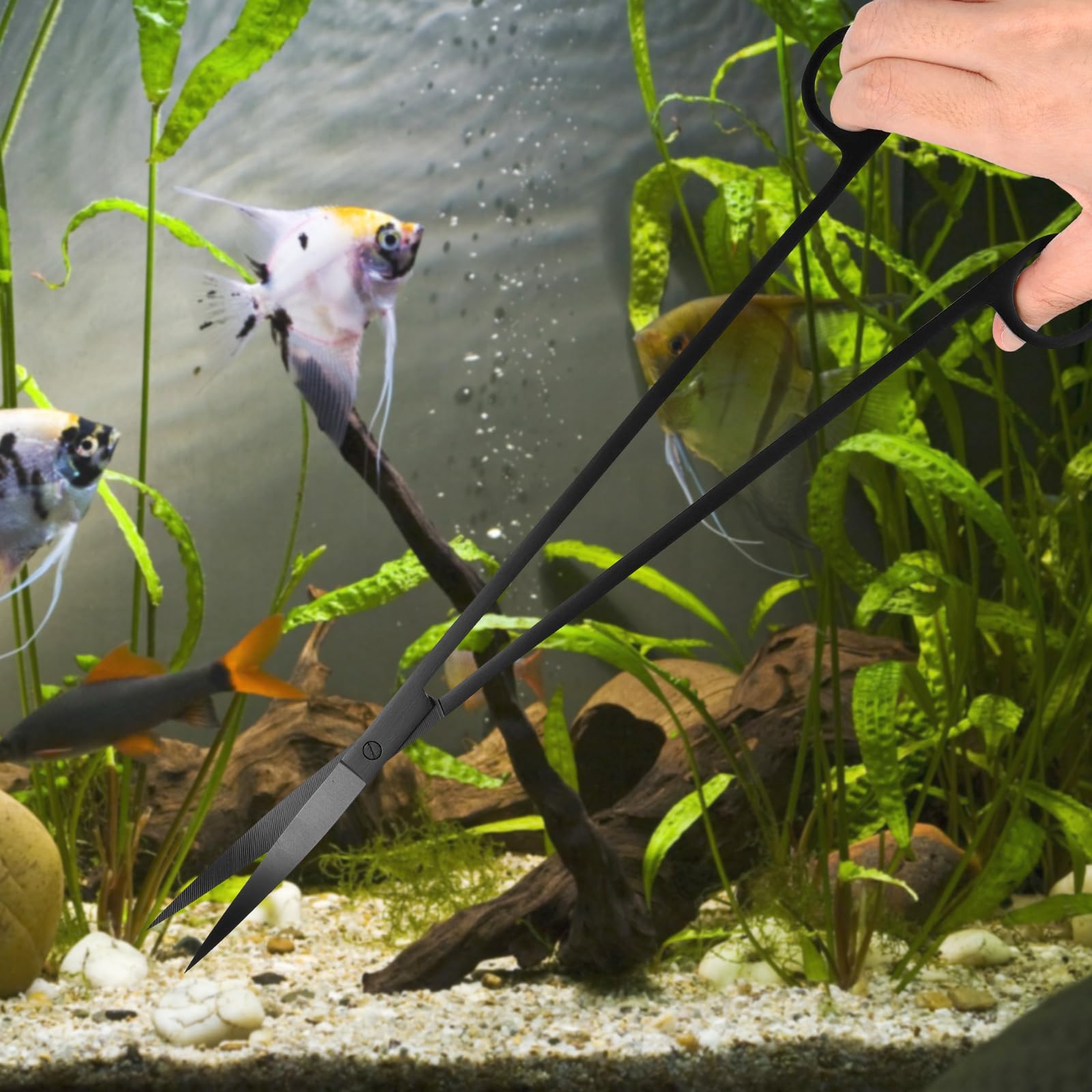 Funnytek funda de terciopelo para herramientas de acuario, protege las herramientas cuando no se usan.