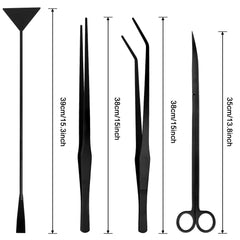 Funnytek pinzas rectas de 15 pulgadas, maniobrables para colocar plantas sin dañarlas.