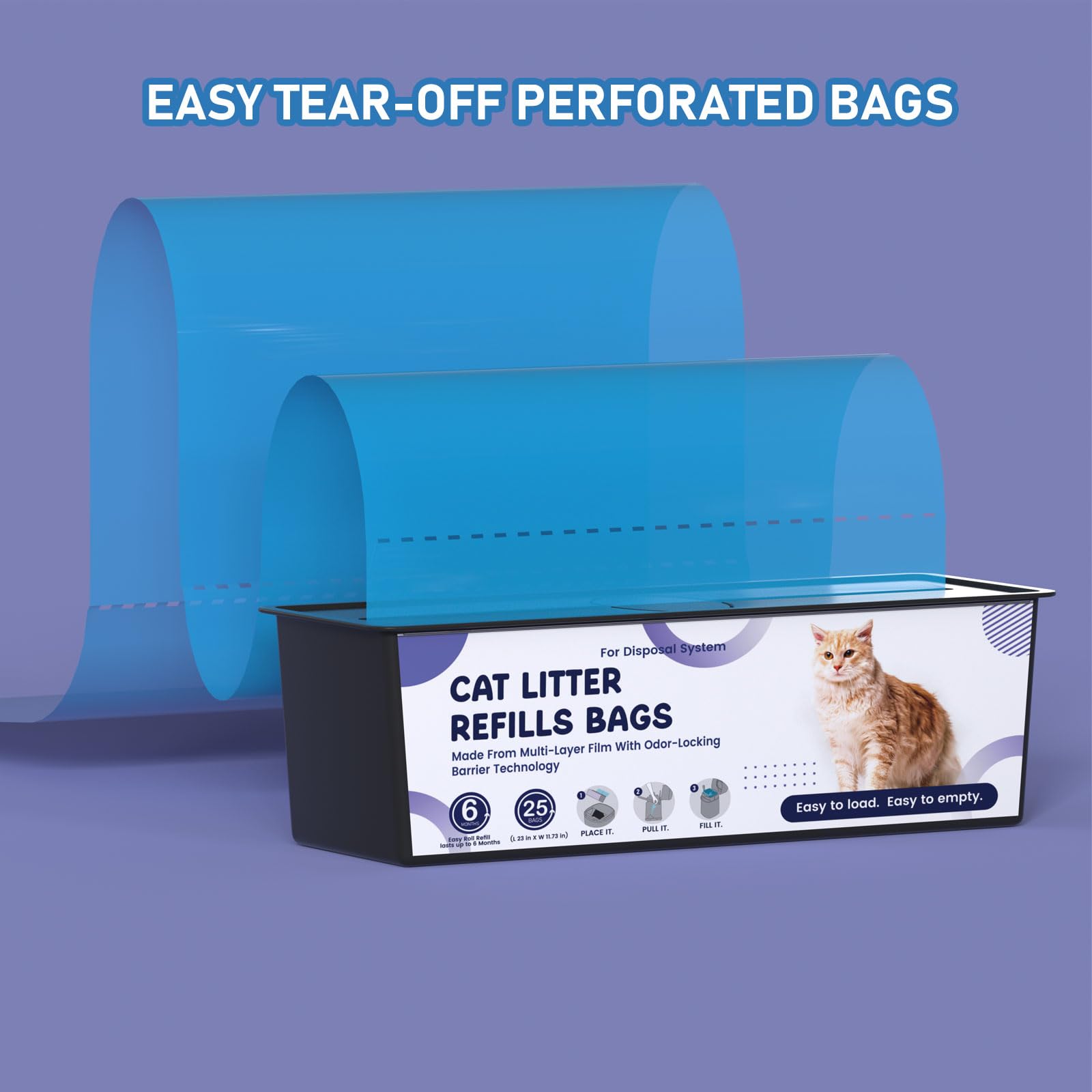 Fununcat uso facil con perforacion para cambio rápido de bolsa.