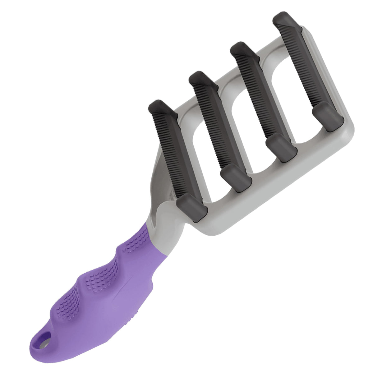 FUR4, cepillo deslanado para gatos de pelo largo con bordes de carbono.