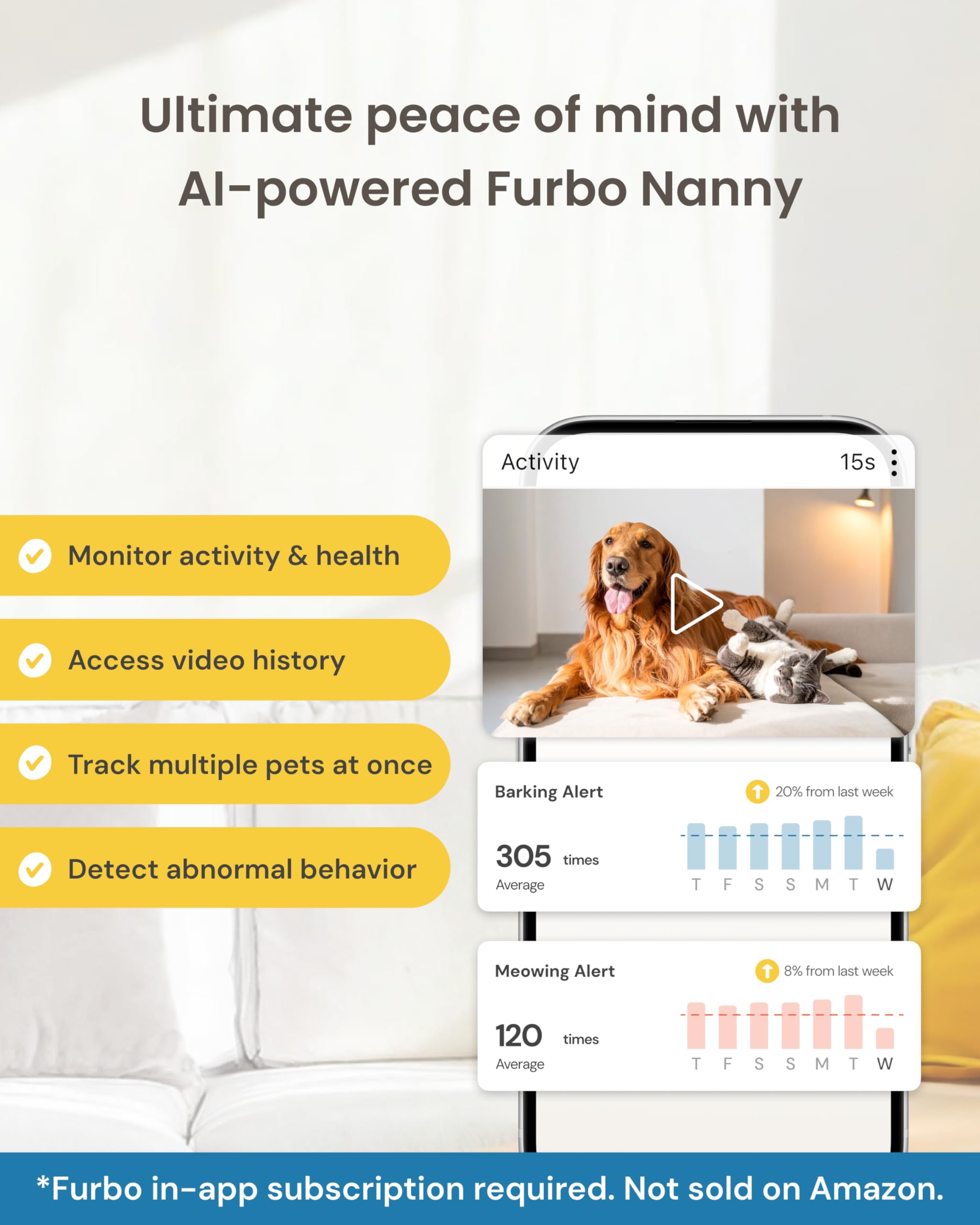 Furbo Mini 360° permite configuración sencilla y conexión cifrada.