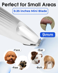 Luz LED de FURBONA mejora la visibilidad durante el grooming.