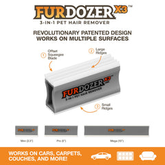 FurDozer recoge pelo de mascotas en sofá sin esfuerzo