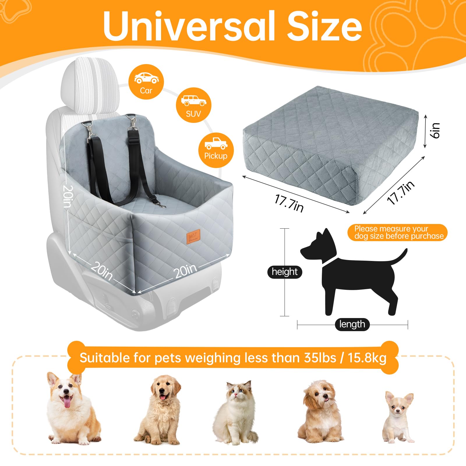 FurFrolic base antideslizante para mantener estable al perro durante el viaje