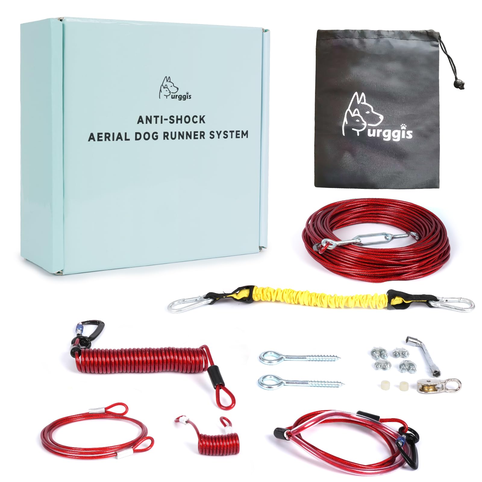 Sistema Furggis con cable principal antichoque para mayor seguridad.