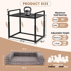 Furggis estructura de metal estable para cama de perro.