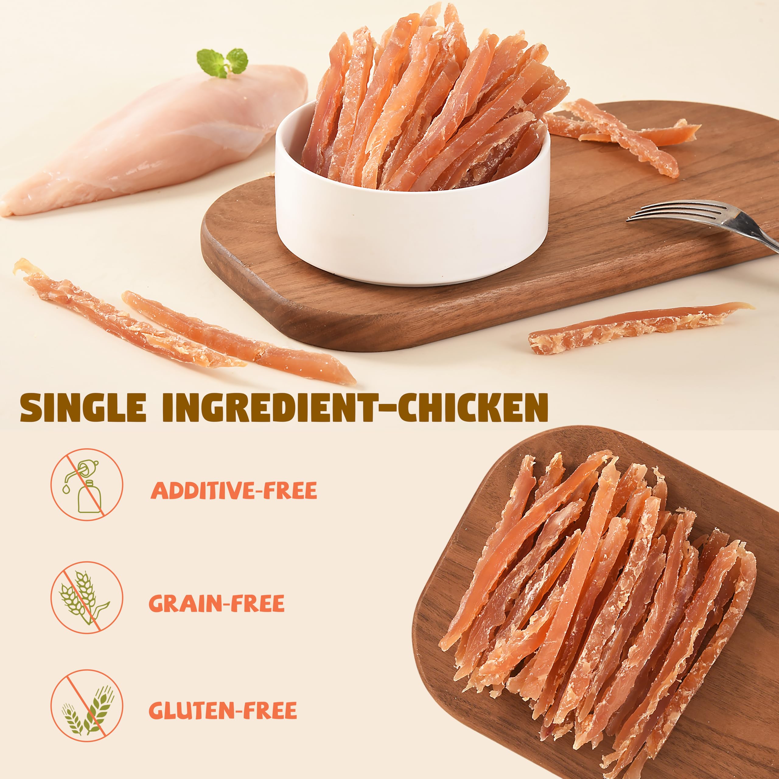 Furmate tiras de pollo, snack de premio para perros