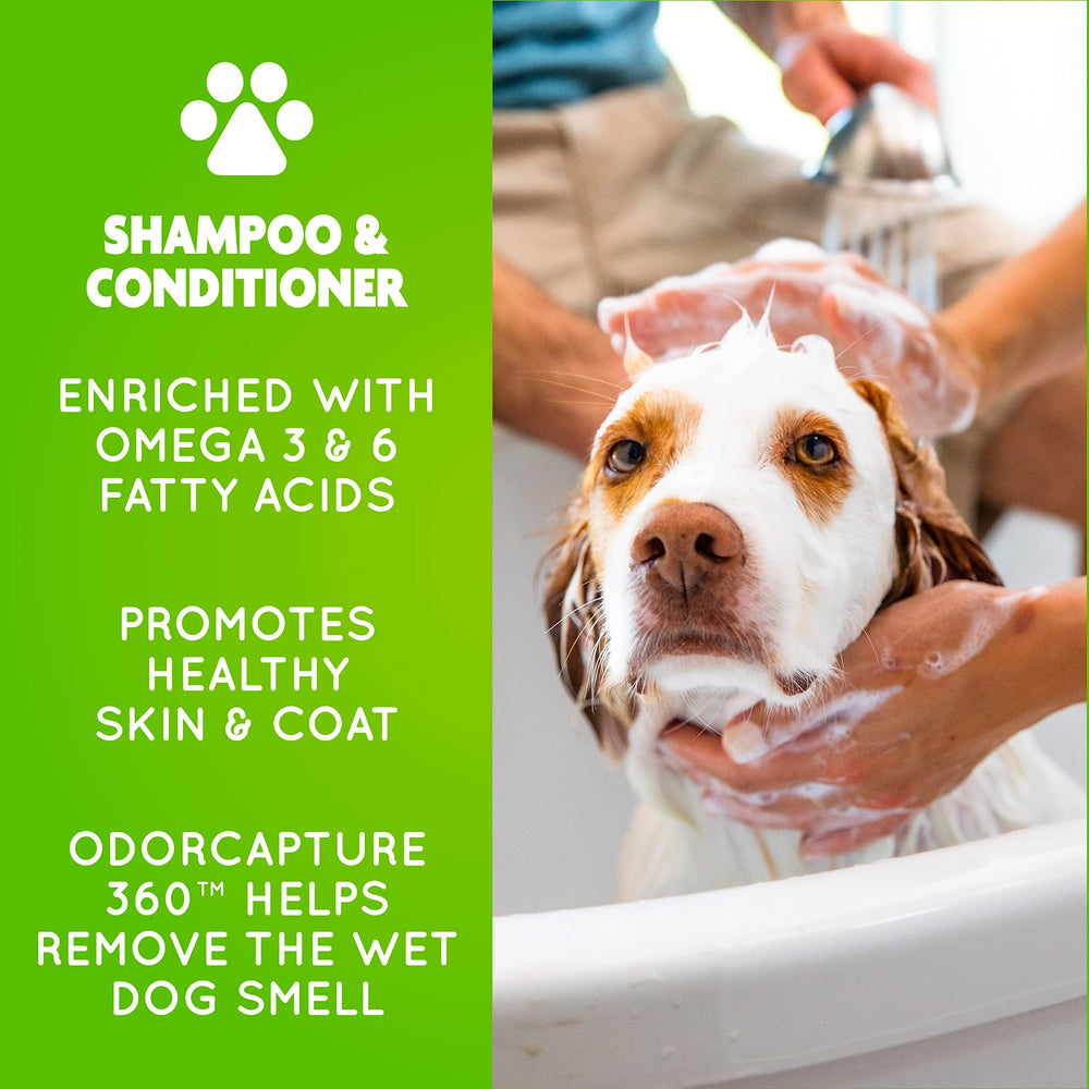 Spray sin agua de FURminator en frasco, mejora piel y pelaje, reduce muda