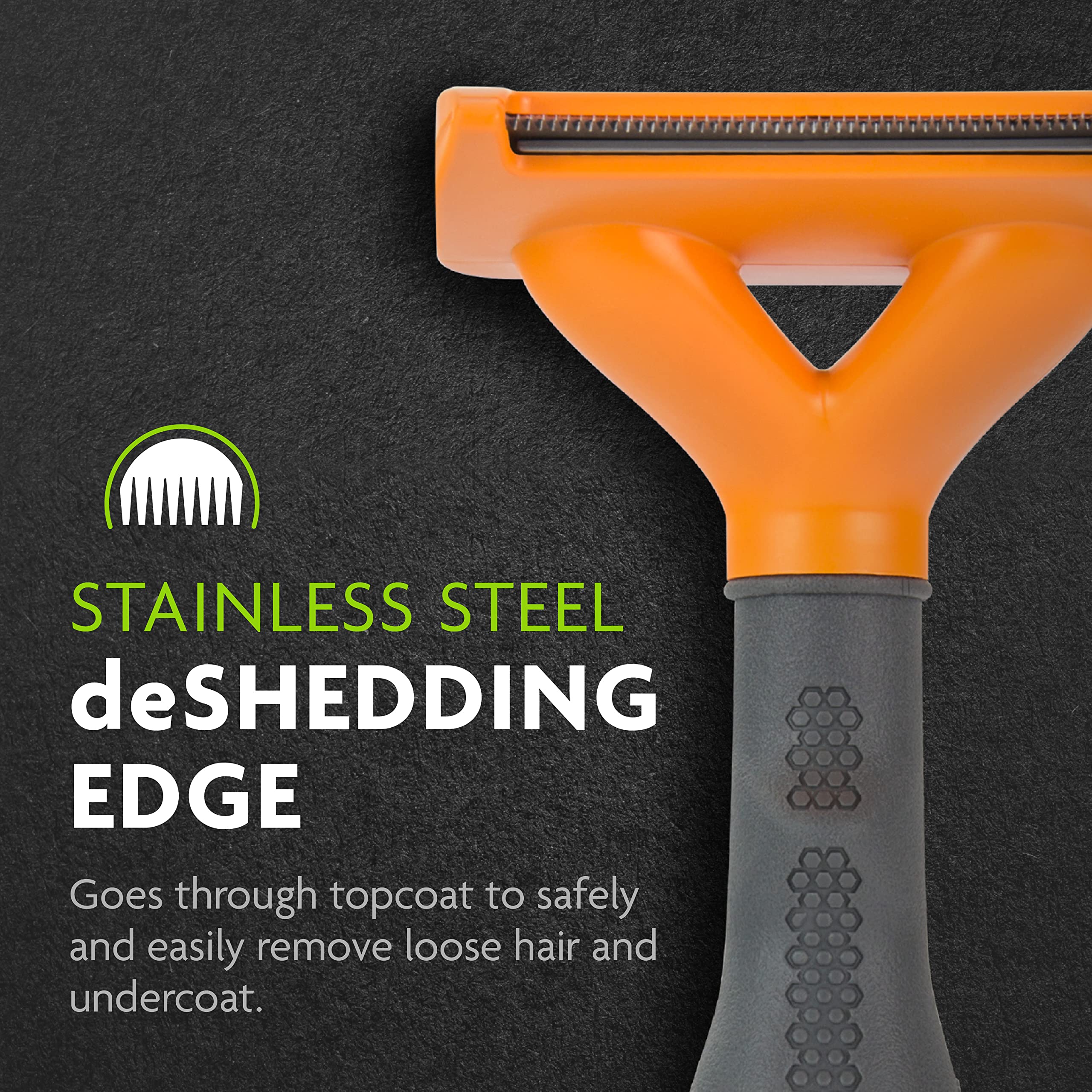 Deshedding comparado con cepillos comunes, mayor recogida de pelo.