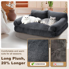 Cama Furmorene con apoyos elevados para cuello, favorece una postura cómoda al dormir.