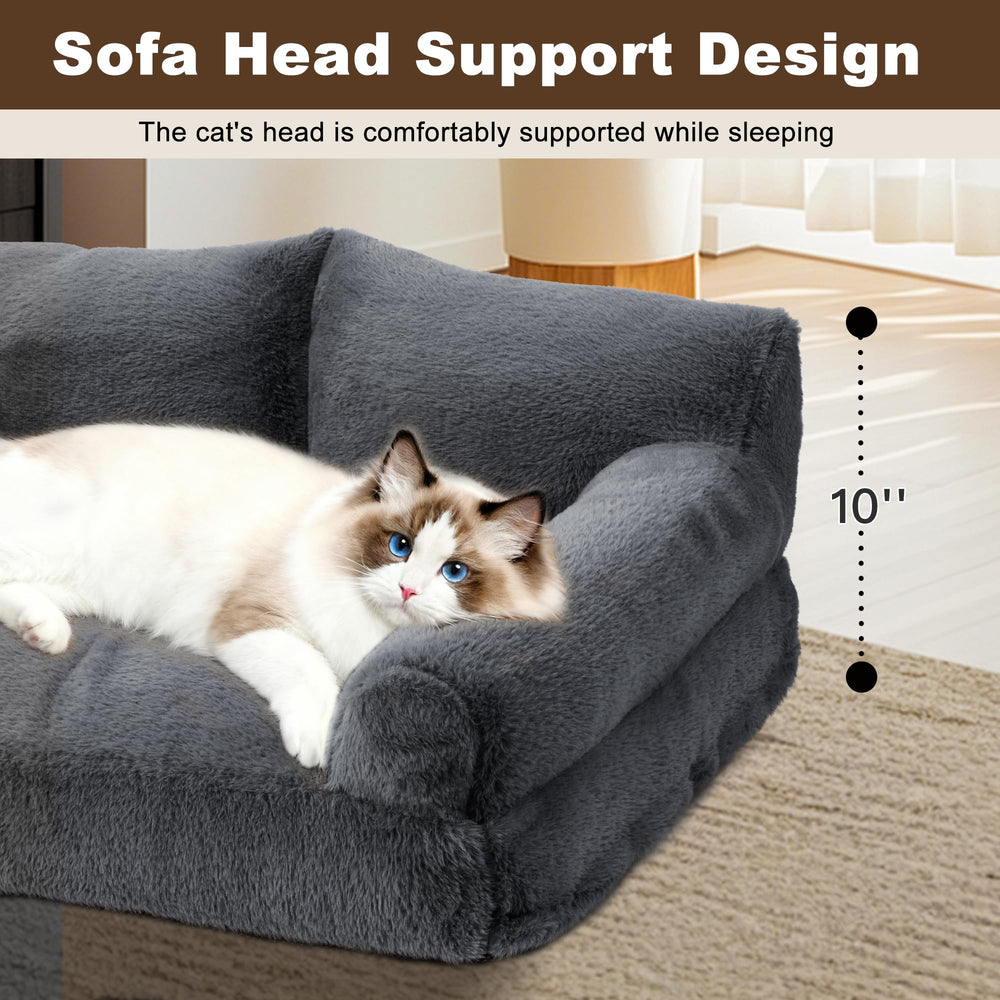 Cama Furmorene en sala de estar, diseño moderno para hogar.