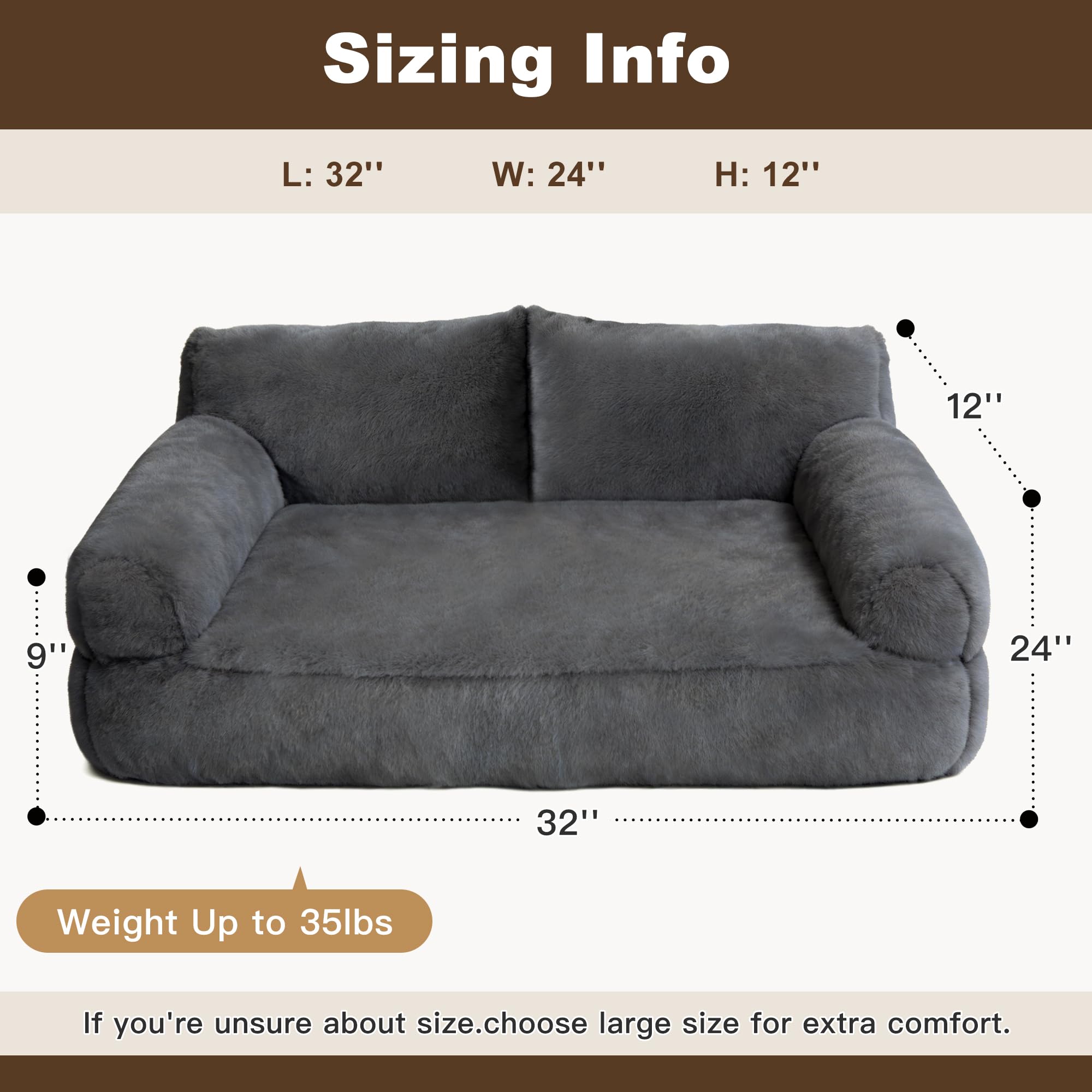 Cama Furmorene con diseño de sofá moderno, tono neutro que combina con cualquier sala.