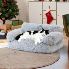 Cama grande FURMORENE para gatos, desempaque y expansión rápida para el descanso.