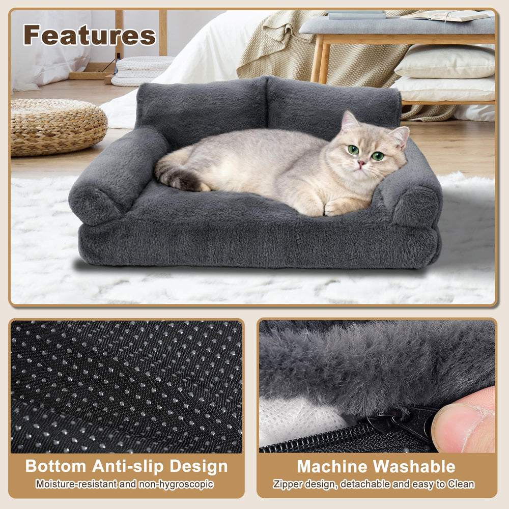 Textura de peluche Furmorene, tacto suave para mascotas sensibles.