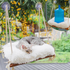 Furrfinity hamaca-gato-ventosas-industriales ofrece fijación segura para gatos y vistas elevadas.