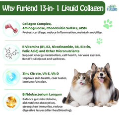 FURIEND colágeno 5X para mezclar fácilmente en la comida de tu mascota.