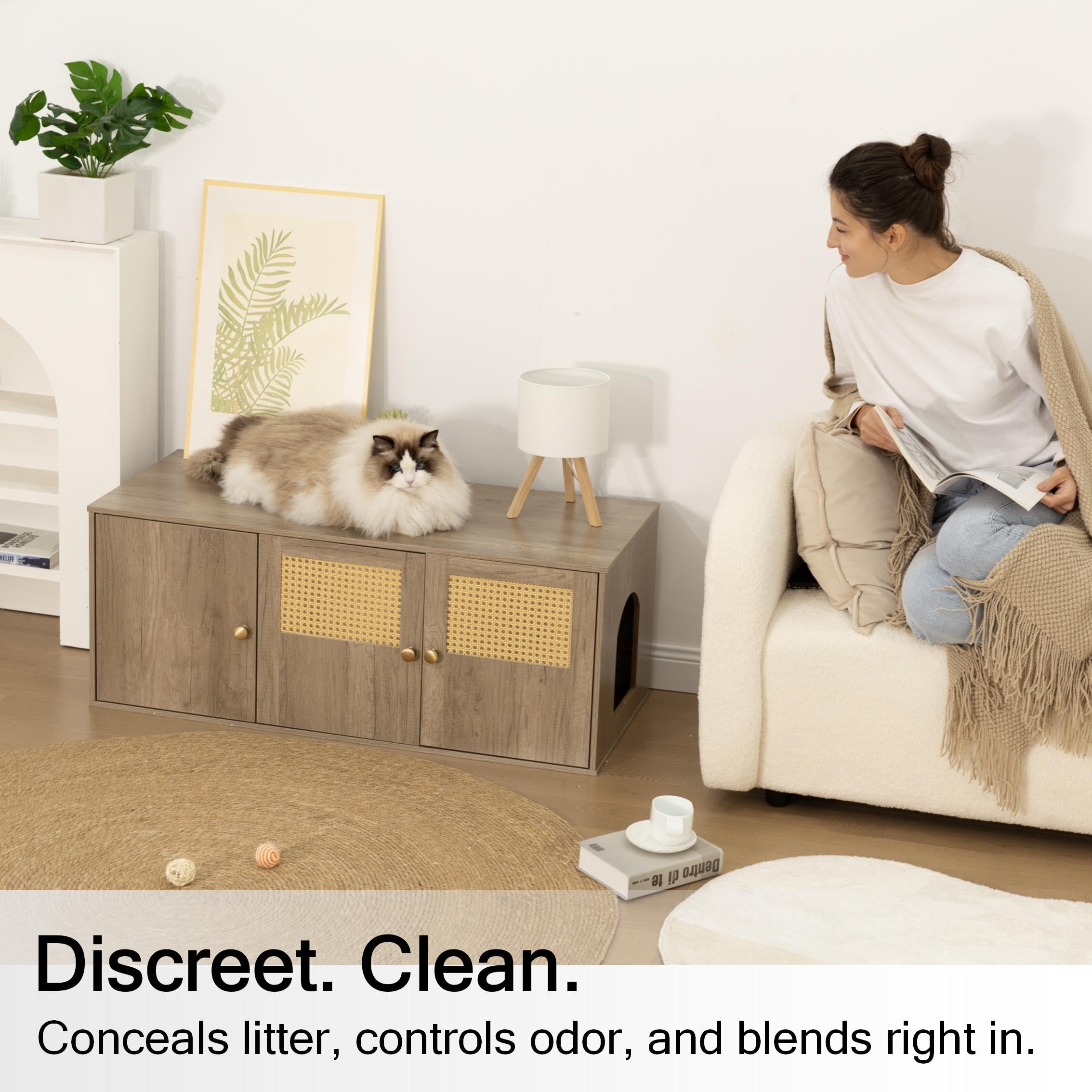 Furriends compartimento de almacenamiento ajustable para suministros de mascotas