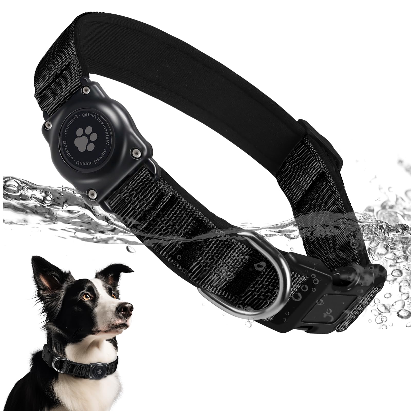 Collar Furrigo con AirTag integrado, cómodo y seguro para rastrear a tu perro