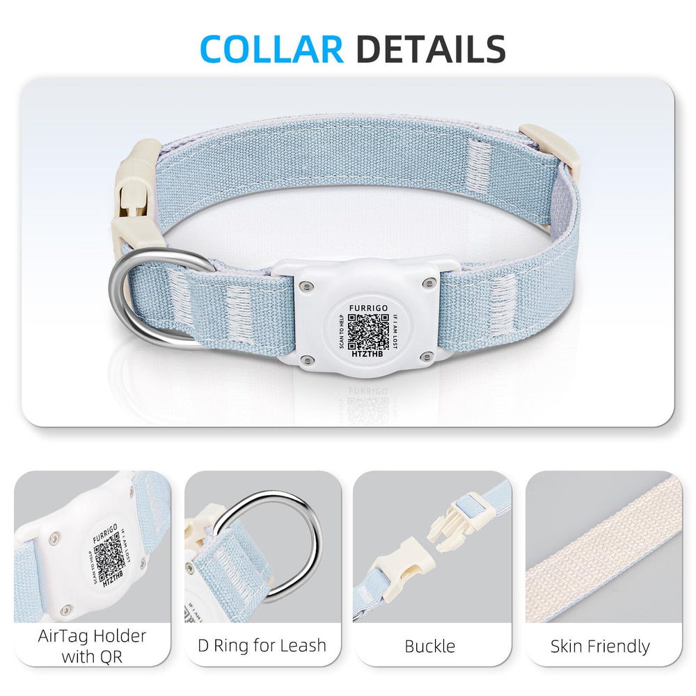 Furrigo collar para perros de diferentes tamaños durante paseos.