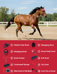 Cepillo de acabado flexible Furrishine, diseño suave para evitar irritaciones.