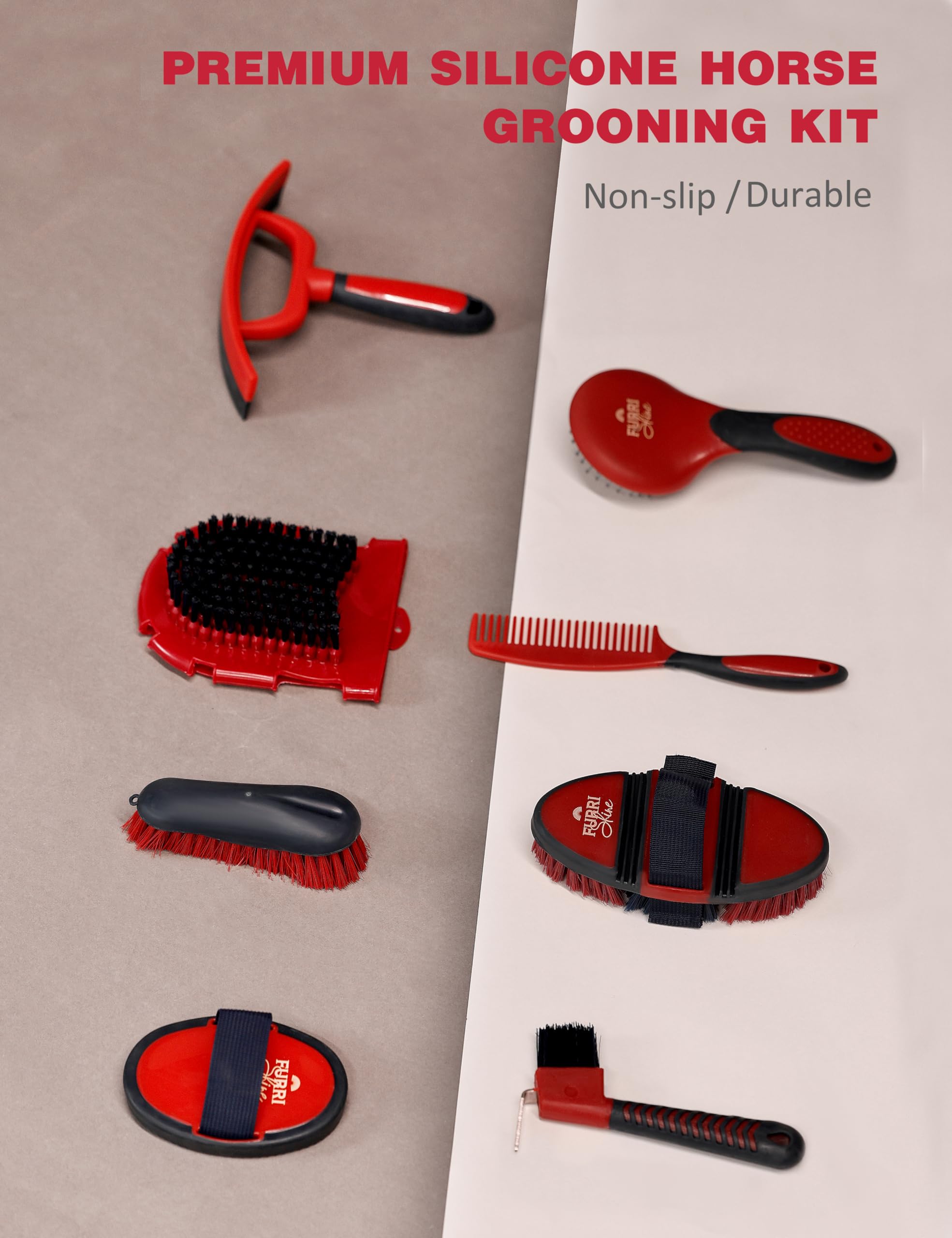 Cepillo masajeador Furrishine para una experiencia suave durante el cepillado.