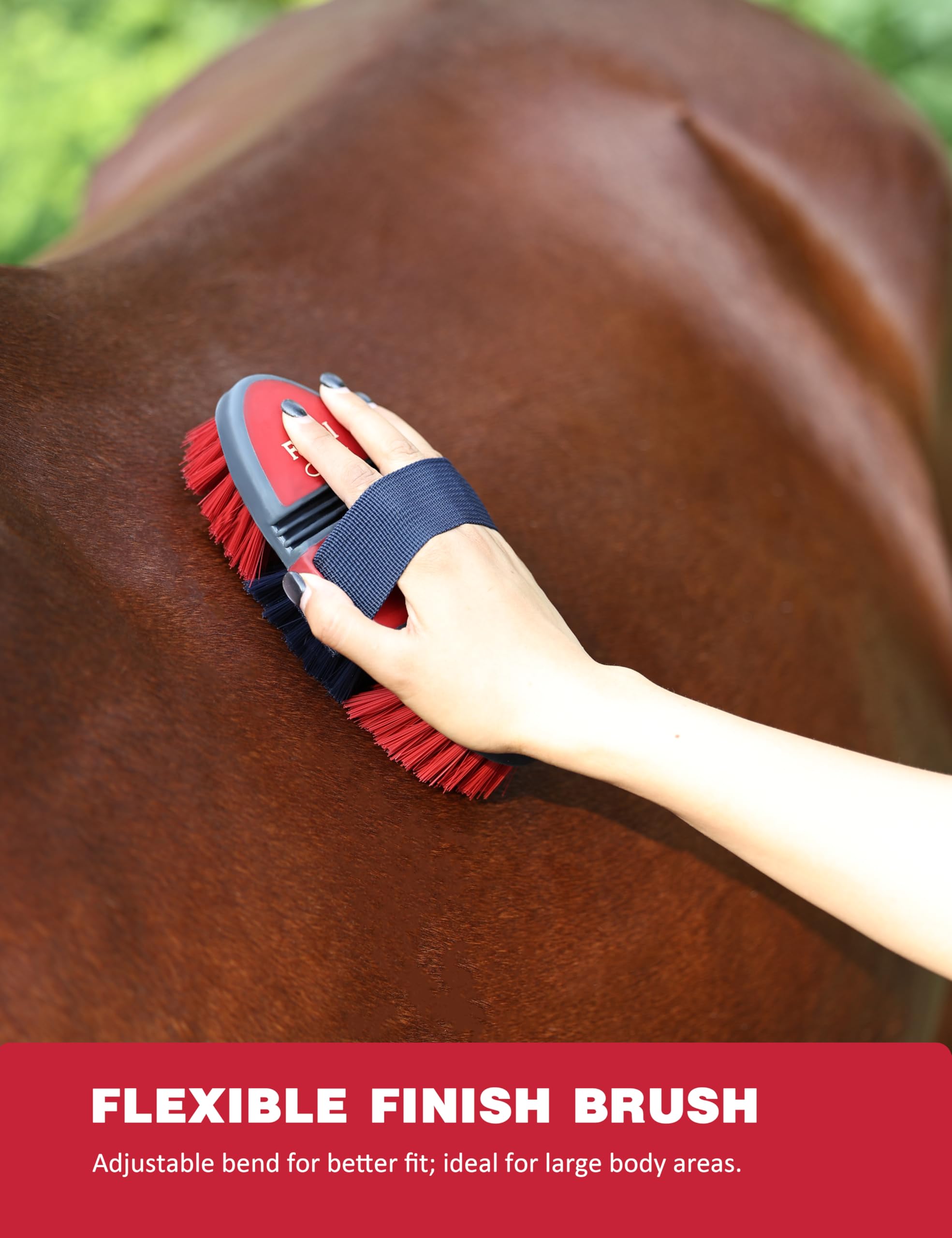 Guante de masaje Furrishine, para masajes relajantes durante el cuidado.