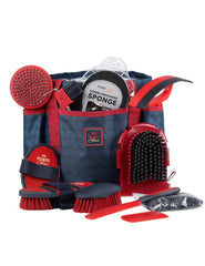 Conjunto Furrishine 11 piezas, vista general del kit de aseo para caballos.