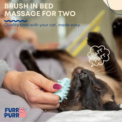 Masaje facial para gato Furr&Purr, favorece el vínculo diario.