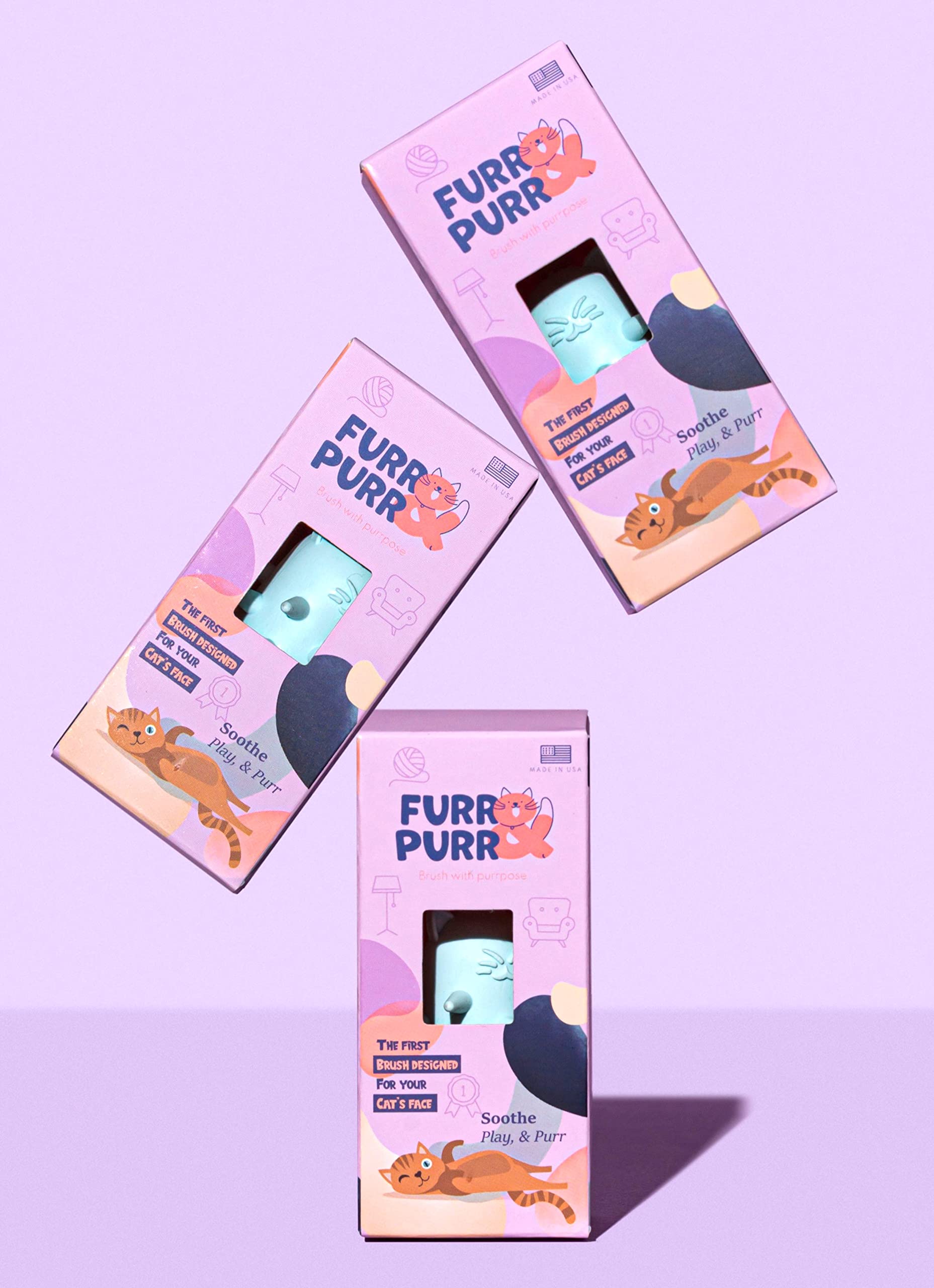 Momento de vínculo entre gato y dueño con Furr&Purr.
